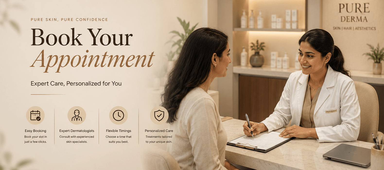 book dermatologist appointment